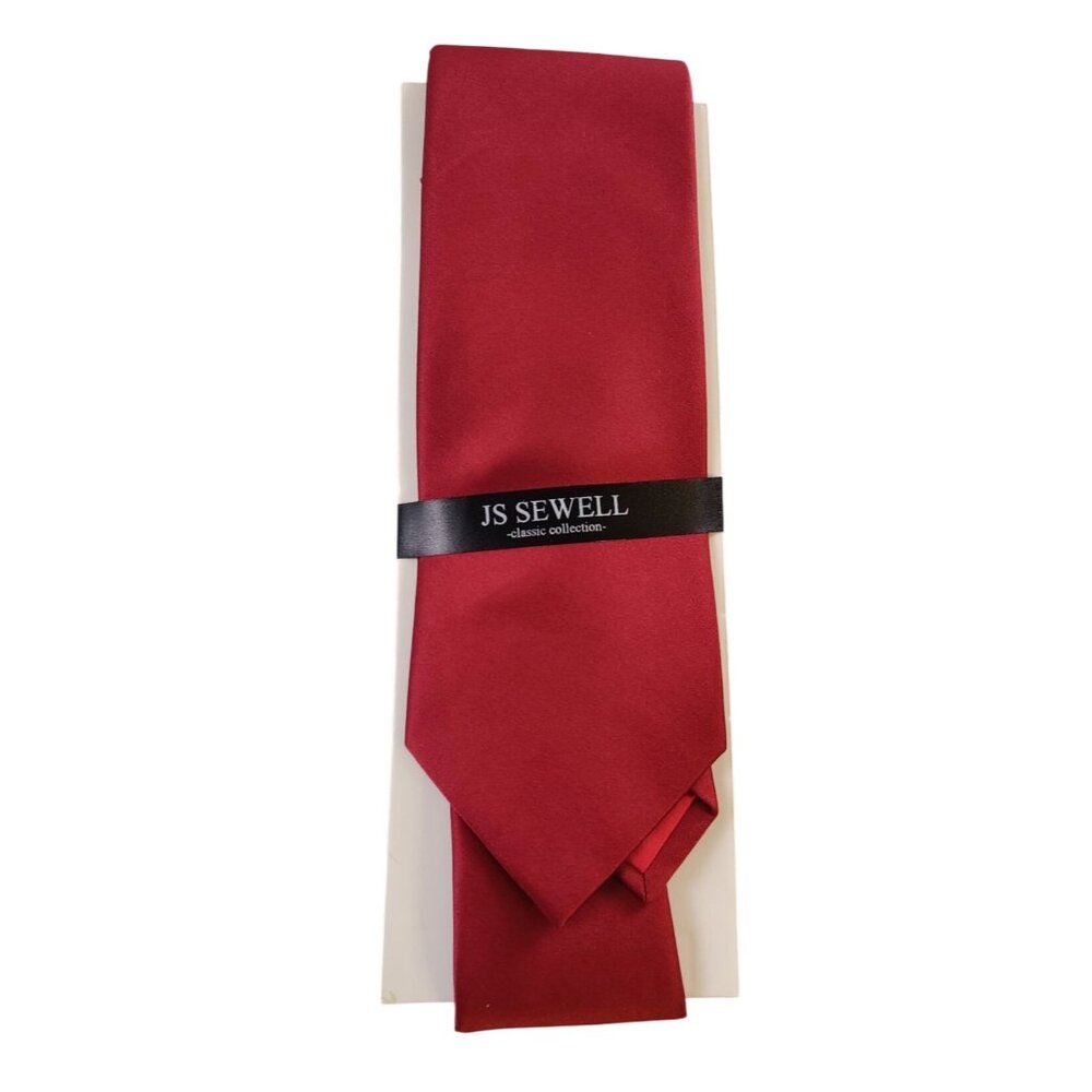 New JS Sewell Men's Maroon Tie